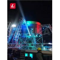 China Red Circle Curved Aluminum Square Truss Revolving Lighting Truss on sale