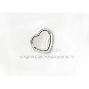 China Super Strong Adhesive Mobile Phone Hand Grip , Cute Heart Metal Ring Stand supplier