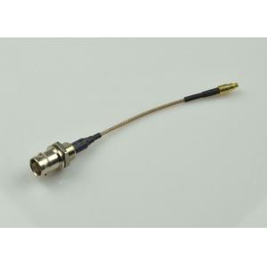 China Low Loss BNC Female To MMCX Male Straight Connector RF Coaxial Cable Assembly supplier