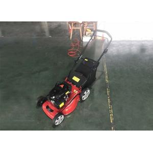 Hand Push Lawn Mower Gasoline / Gas Powered Push Lawn Mower 60L Grass Box