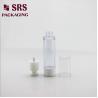 A027 trasnparent plastic bottle cosmetic essence serum pump airless bottle