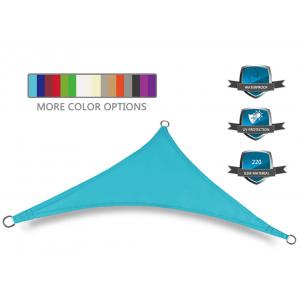 China Heavy Duty Waterproof Garden Shade Sail 10*10*10 Foot Blue Color supplier