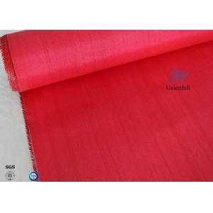 C - Glass Double Sides 40/40g 0.45mm Red Silicone Coated Fiberglass Fabric Waterproof