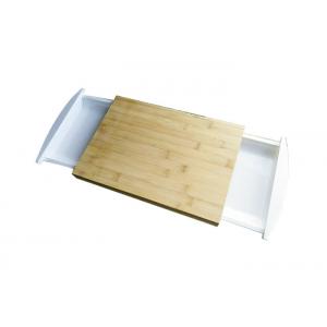 China FPA Free Bamboo Cutting Board Small MOQ Shrink Wrap Packed With Slide Drawer supplier