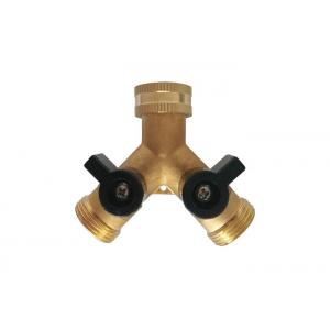 Forging Brass Three Way Valve Tap Female x Two Male Thread Connect