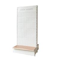 China Factory custom color size white hole back board display shelf exhibition sample display rack jewelry store display shelf on sale