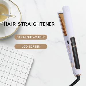 China FCC Quick Heating 280mm 2 In 1 Professional Hair Straightener , Salon Quality Flat Iron supplier