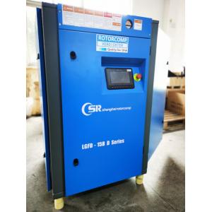 China Low Noise Screw Air Compressor With Touch Screen PLC Controller 64dB(A) supplier