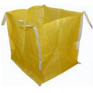 Open Top Yellow Big Bag FIBC UV Treated 2200 LBS For Granular Packaging
