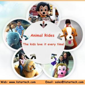 Walking Electric Battery Kiddie Ride Soft Indoor Playground Toys Happy rides on animals