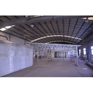 China La voiture ignifuge en métal d'installation rapide jette des hangars de stockage en métal de vue d'acier de &Light avec la structure légère de vue en acier supplier