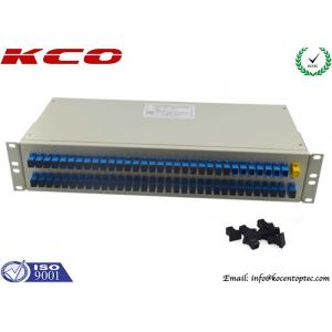 Rack Type Fibre Optic Cable Splitter PLC 1x64 Corning Optical Fiber Passive Optical Networks