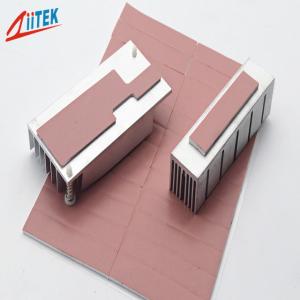 China Pink Heat Dissipation Fins Thermal Gap Filler For LED - lit Lamps -40 - 160℃ Continuos Use Temp 1.0 W/m-K supplier