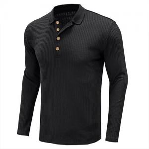 OEM maufactory  Autumn And Winter Long Sleeved Solid Color POLO Shirt European And American