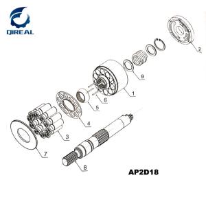 China Pièces Ap2d12 Ap2d18 Ap2d25 Ap2d28 Ap2d36 de pompe hydraulique wholesale