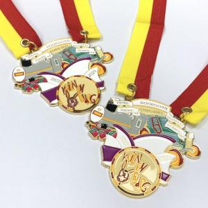 2022 Hot Sell Gift Custom Zinc Alloy Rabbit Animal Cute Sports Souvenir Celebrate Colorful Performance Carnival Medal
