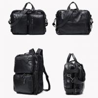 China Retro Multifunctional Men'S First Layer Cowhide Office Laptop Backpack on sale