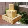 China Polygon Fish Tank Sandstone Brick Garden Fountain wholesale