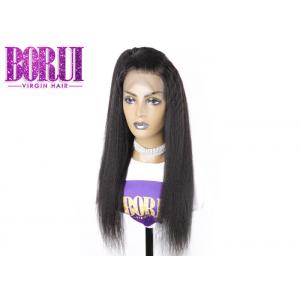 China Glueless Silk Base Full Lace Human Wigs Natural Black Light Yaki Straight Wig For Women supplier