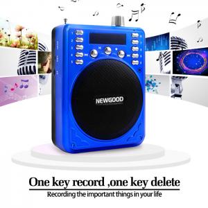 2018 NEWGOOD China Shenzhen Factory FM radio amplifier speaker player with voice recorder for sales promotion Supplier