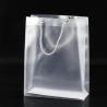 Garment Packing Clear PVC Packaging Bags With Plastic Button and Hand