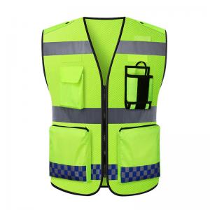 China 100% Polyester Reflective Safety Vests Customized Color Safety Reflectorized Vest supplier