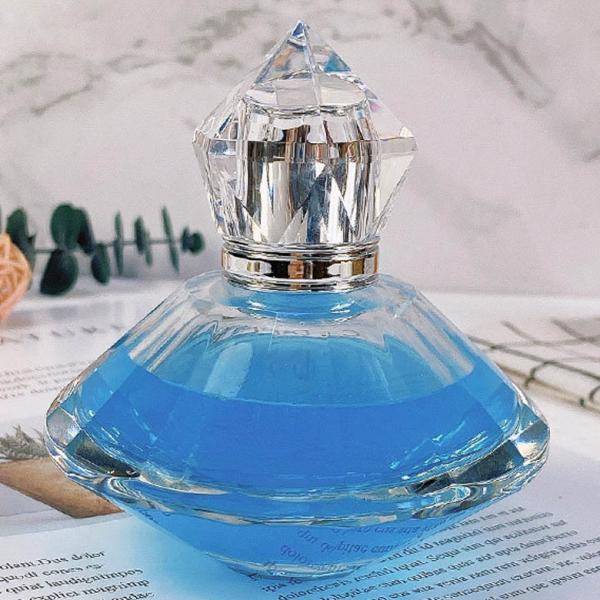 Wholesale High-Grade Glass Perfume Bottles 75ml Shaped Crystal White Glass