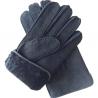 Men Genuine leather Lamb Fur Cheap custom made leather gloves