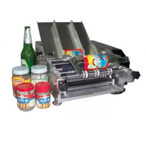 Plastic Bottle Labeling Machine , Semi Auto Pneumatic Sticker Applicator Machine