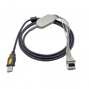 China Far Infrared 3.0m Holter ECG Cable USB Adapter For Mortara H3 Mortara 10 Pin 145cm supplier