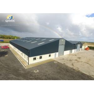China Agricultural Steel Buildings , Steel Framed Farm Buildings With Ventilation System supplier