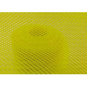 Yellow Single Layer Flat Tape PET Braided Sleeving Velcro Zipper Added