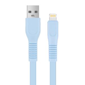China High - Quality Light Blue Lightning Cable with Reinforced Connector, USB - A Interface for iPhone/iPad wholesale