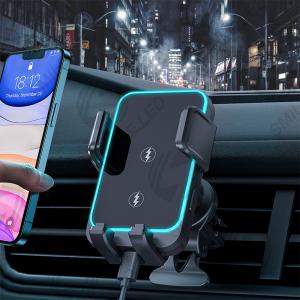 One Hand Touch Mobile Phone Accessories, Car Phone Holder Air Vent Mount Cell Phone Holder with Wireless Charging