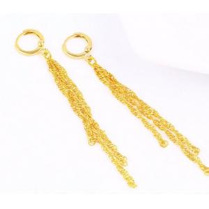 fashion jewelry, high quality Environmental Copper wedding drop earring with long tassel