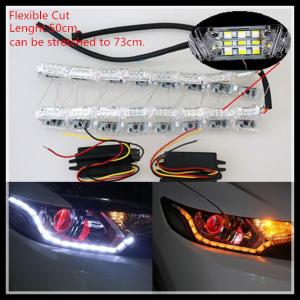China Flexible Switchback LED daytime running light Strip Light for Headlight Sequential Flasher supplier