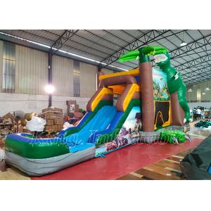 China Dinosaurs Happy Hop Bouncy Castle Slide T-Rex Bounce House Inflatable Jumping Castles supplier
