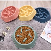 China 8In Dia Dog Slow Feeder Bowl Portable Expandable With Non Spill Mat on sale