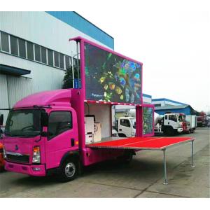 120HP LED Mobile Advertising Truck P8 4x2 Digital With Stage