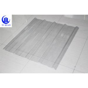 China FRP Sun Translucent Corrugated Roofing Sheets / Corrugated Clear Plastic Roof Panels supplier
