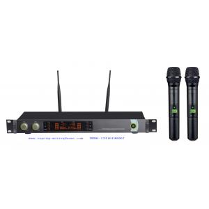 LS-8600 infrared PRO UHF DUAL cordless wireless microphone system PLL Rack-Mountable optional muti channel