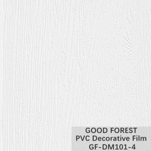 China Cabinet Wood Grain PVC Decorative Film Pure Colour Blistering supplier