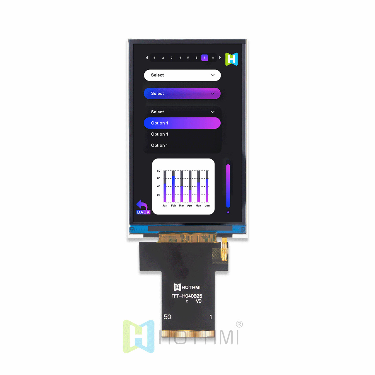 China 4-inch TFT LCD IPS full viewing angle | HD 480x800 dot matrix supplier