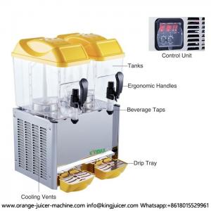 China 3 Tanks Juice Dispenser For Cold Beverage High Density PC supplier
