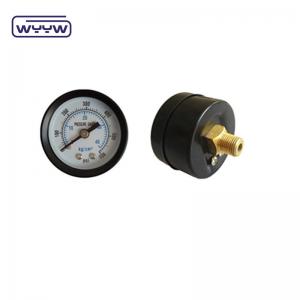 40mm Axial Bar Psi Air Pump Pressure Gauge Manometer  Back Mount