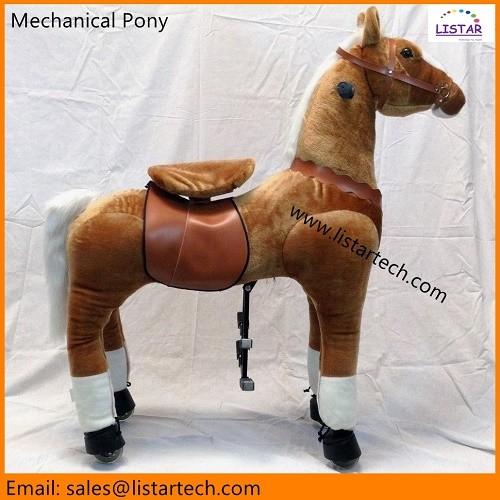 Walking Ride on Toy Horse, Action Pony Toy Go Without Battery, Moving Toy Horse