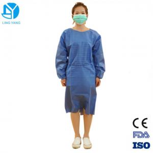 China S-5XL Size Patient Disposable Surgeon Gown With Elastic Wristband / Thumb Loop supplier