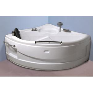 China Contemporary Electric Corner Whirlpool Bathtub With Lights / Jets 110/220V supplier