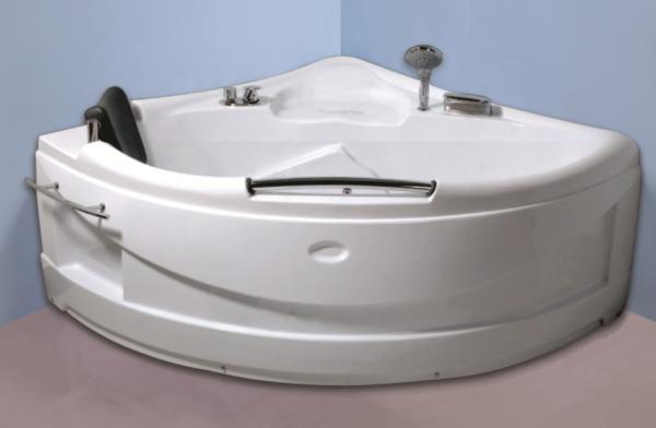 Contemporary Electric Corner Whirlpool Bathtub With Lights / Jets 110/220V