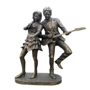 Art Bronze Couple Statue Metal Female Sculpture With High Durability